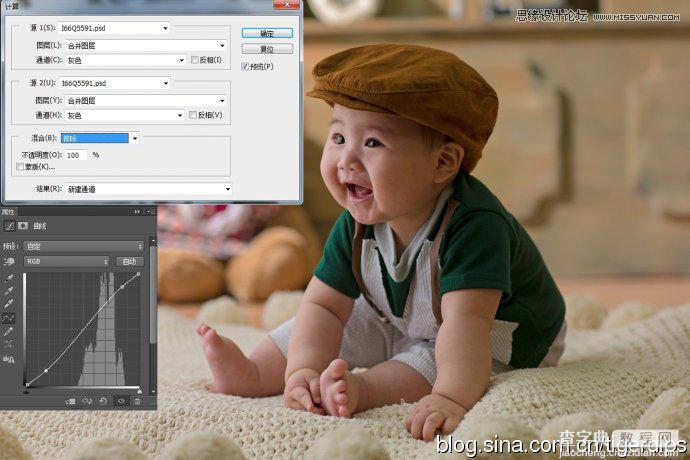 Photoshop利用通道调出细腻富有层次感的儿童照片7