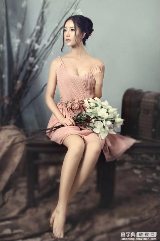 Photoshop为室内人像调出华丽柔美的暗褐色2