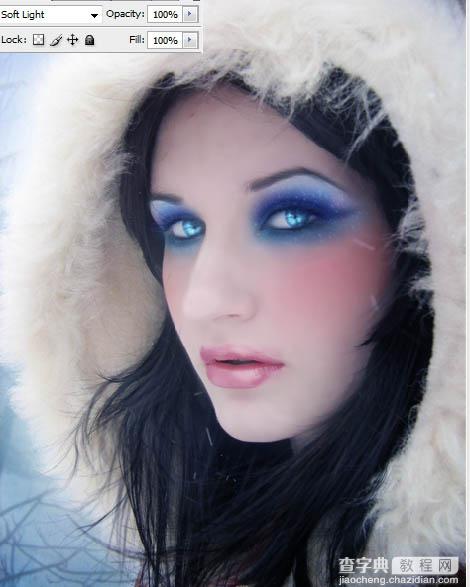 PS打造冬季冷艳的彩妆人像照片47