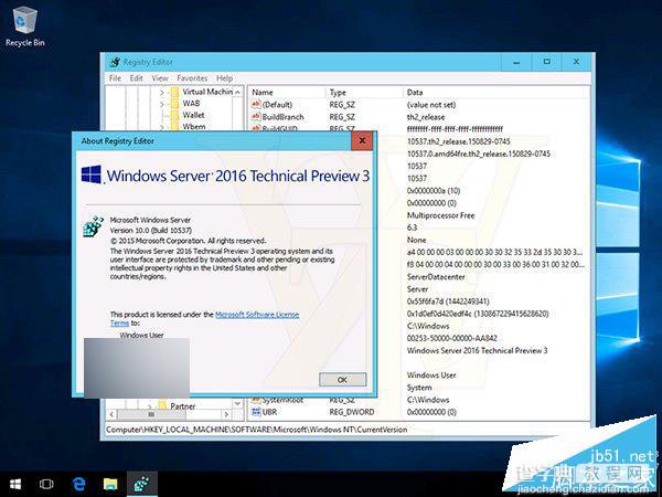 Windows Server 2016技术第三预览版10537英文版ISO镜像下载泄露1