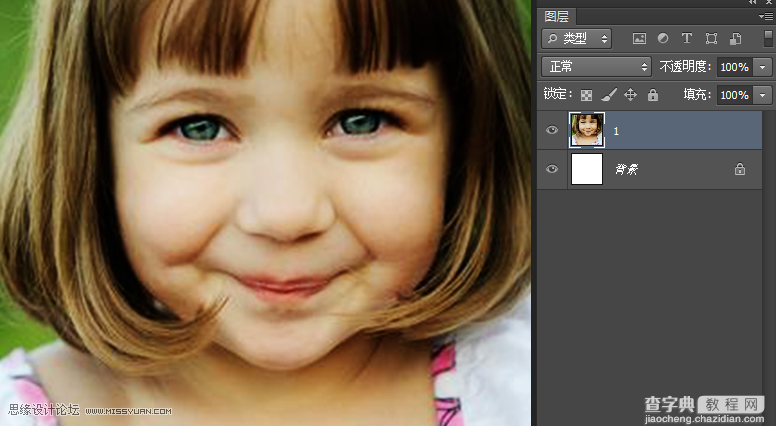 Photoshop简单快速地把模糊的儿童照片变得清新淡雅4