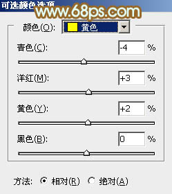 Photoshop将树景人物图片打造唯美的橙色效果29