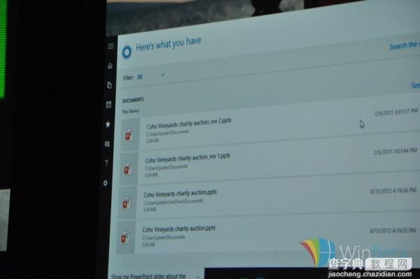 Win10新开始菜单和Cortana曝光    现场截图图赏5