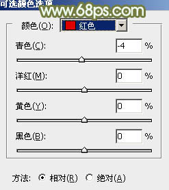 Photoshop为树林逆光人物加上柔和的韩系淡褐色效果21