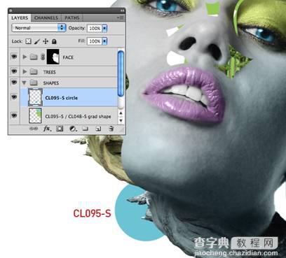 Photoshop设计时尚大气的彩绘杂志封面32