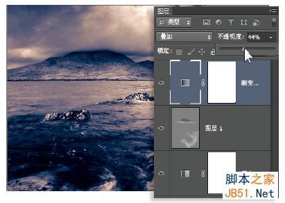 Photoshop应用分离色调将海边图片打造复古风光13