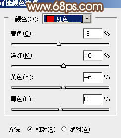 Photoshop为绿叶中的人物加上唯美的秋季橙红色15