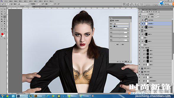 Photoshop打造超酷的性感模特商业后期修图教程17