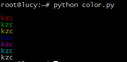 Python彩色化Linux的命令行终端界面的代码实例分享1