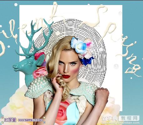 photoshop合成制作出圣诞元素时尚女郎海报（国外翻译教程）25