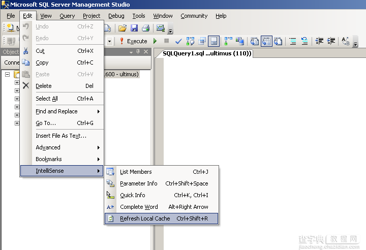 SQL Server 2008R2编写脚本时智能提示功能丢失的处理方法2