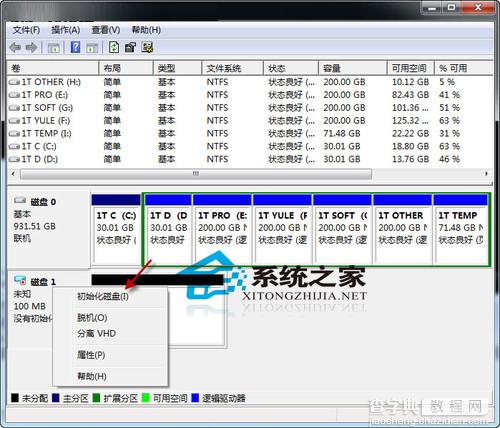Win7创建虚拟硬盘隐藏私密文件全程图解3