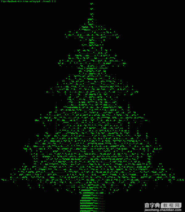 如何用C语言画一个“圣诞树”8