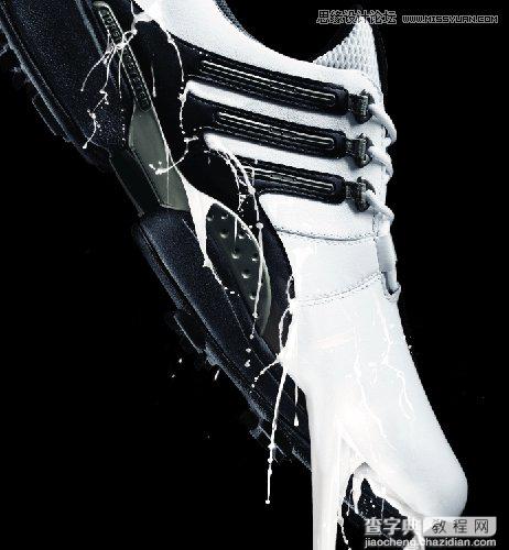 Photoshop合成制作出超酷的喷溅效果阿迪达斯球鞋海报40