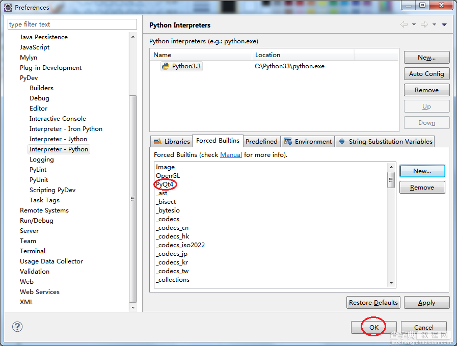 Windows下Eclipse+PyDev配置Python+PyQt4开发环境8