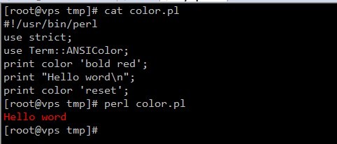 在shell或者perl中改变字体或背景的颜色4