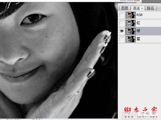 photoshop使用高低频为严重偏暗的人物图片修复美磨皮9