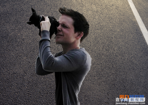 Photoshop利用变形工具恶搞摄影师6