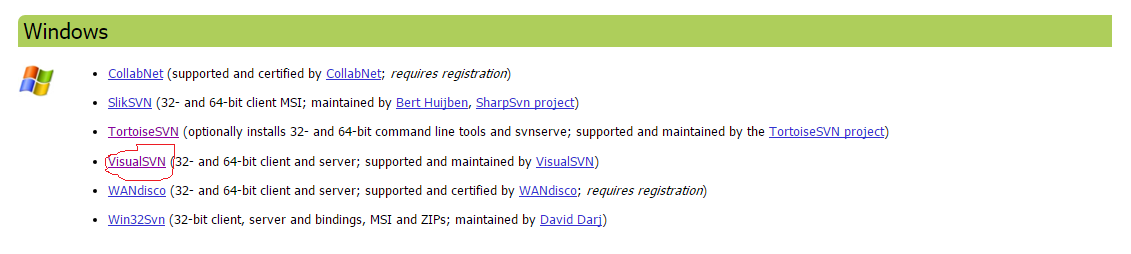 SVN 安装教程之服务器和客户端2