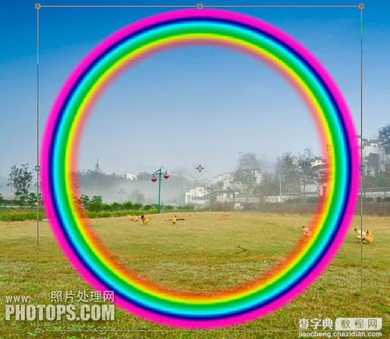 教你用Photoshop给照片添加一道逼真的彩虹12
