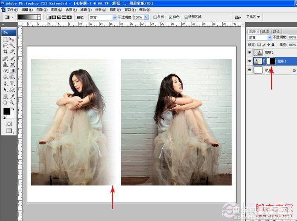 如何使用PS制作杨幂双胞胎效果 photoshop实例教程6