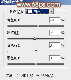 Photoshop将树林婚片增加上清爽的淡橙色效果16