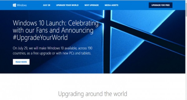 微软官方公布Windows 10升级发布网址1