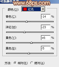 Photoshop将树林人物调制出柔和的秋季橙褐色21
