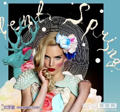 photoshop合成制作出圣诞元素时尚女郎海报（国外翻译教程）26