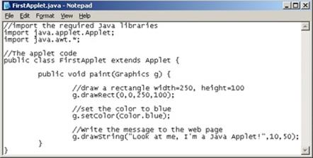 教你构建第一个Java Applet程序1
