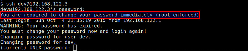 Linux用户在第一次登录时强制更改初始密码3