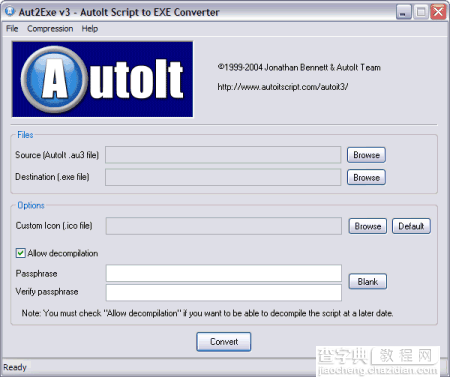 Aut2Exe编译au3脚本为可执行文件1