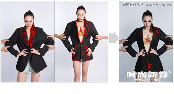 Photoshop打造超酷的性感模特商业后期修图教程3