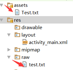 android文件操作——读取assets和raw文件下的内容3