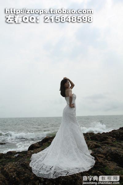 PhotoShop将偏暗的海景打造出高清婚纱影楼效果教程2