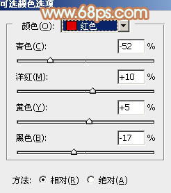 Photoshop为外景美女图片打造清爽的秋季橙红色13