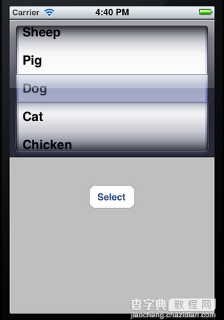 iOS App中UIPickerView选择栏控件的使用实例解析7