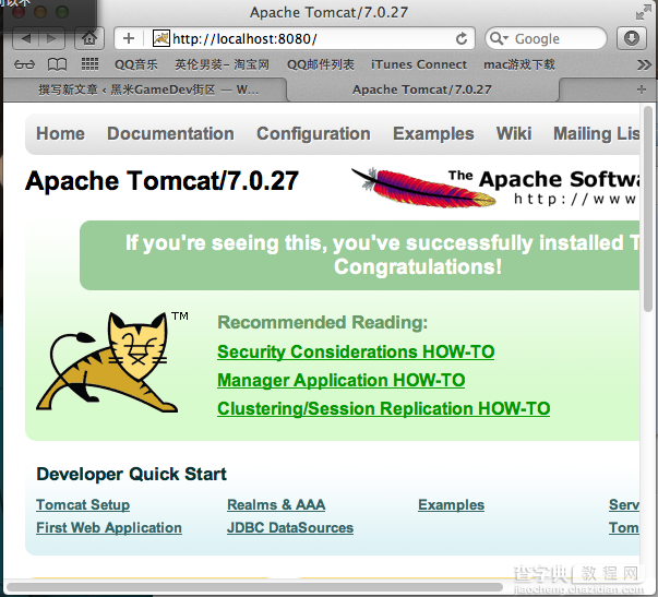 在Mac OS上安装Tomcat服务器的教程5