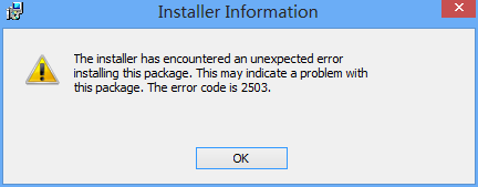 Win8安装程序出现2502、2503错误该怎么办？1