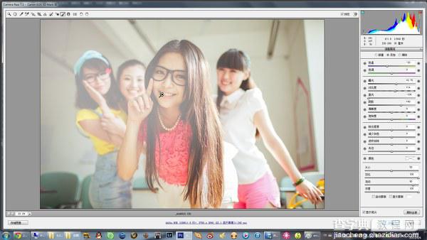 PhotoShop(PS)将宿舍中的女生照片调成淡紫色实例教程6
