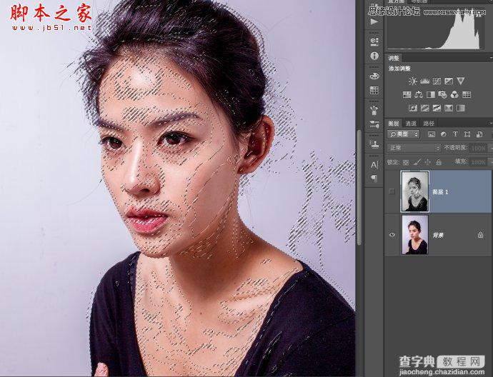 Photoshop快速将人物肤色打造出塑料效果4