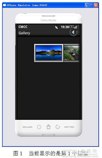 Android可循环显示图像的Android Gallery组件用法实例1