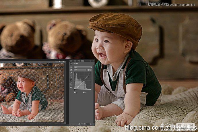 Photoshop利用通道调出细腻富有层次感的儿童照片16