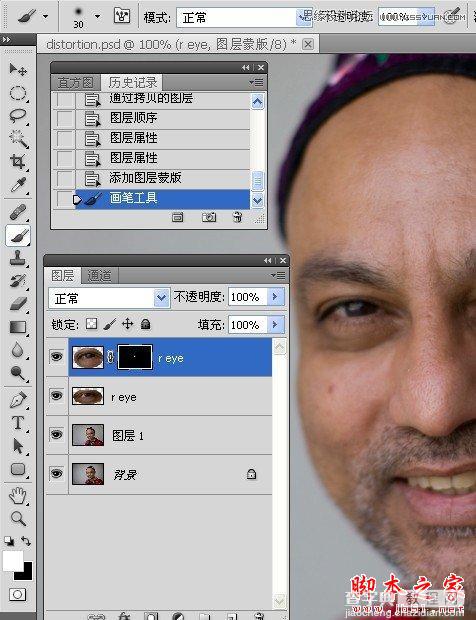 Photoshop为偏暗偏黄的人物肖像纠正失真的肤色19