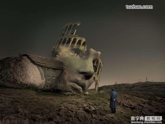 PhotoShop(PS)设计一幅具有超现实感的石屋风景照片实例教程36