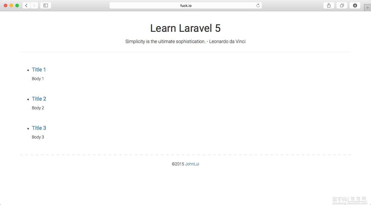 Laravel 5 框架入门（三）1
