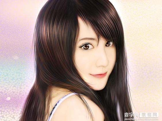 如何使用PS转手绘：为美女照片制作手绘效果图文详细教程76