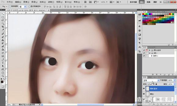 Photoshop将素颜手机人像转为水润的仿手绘效果26