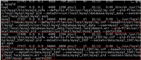 Linux下启动多个mysql服务器例子1