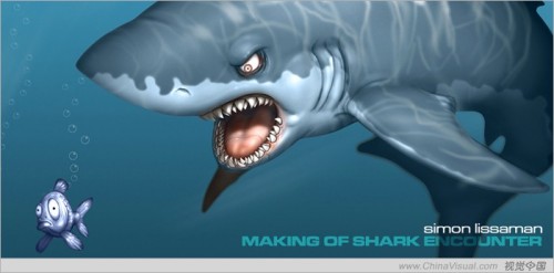 Photoshop绘卡通三维鲨鱼:水下光线1